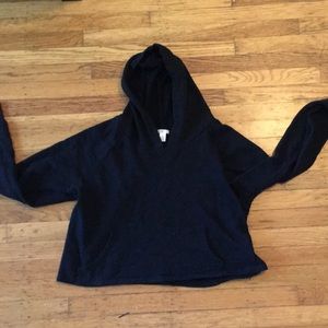 Black hoodie slightly cropped from BP